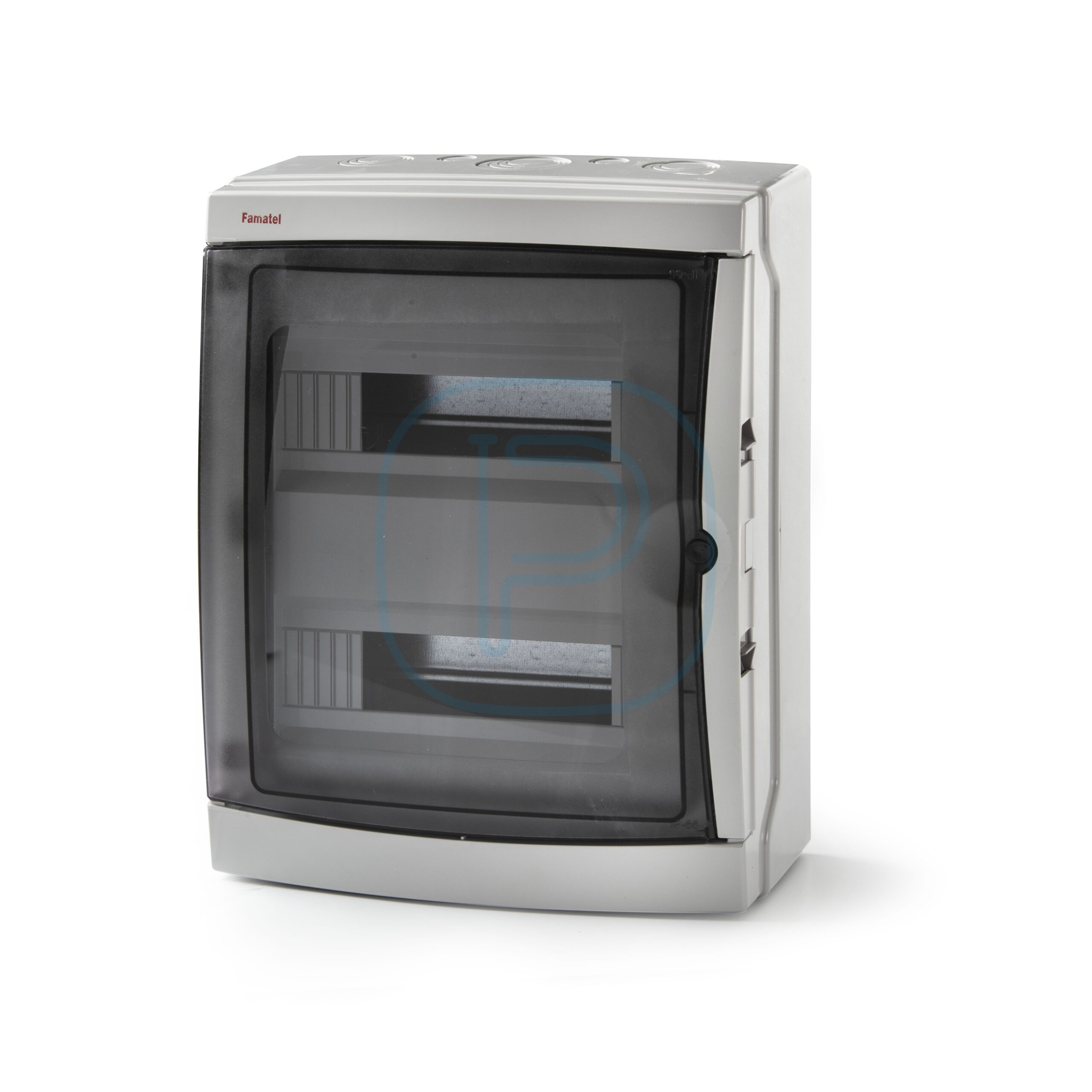 Boitier 2x13 modules saillie porte transparente 410x310x150 IP65