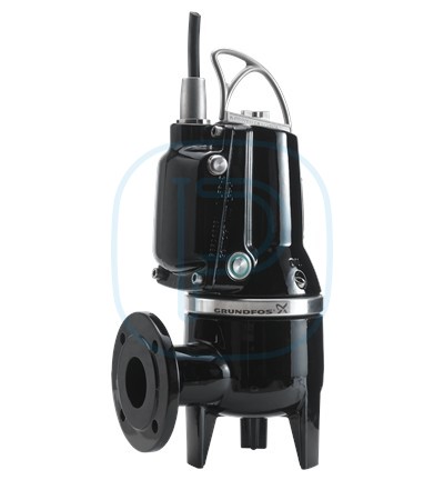 Pompe d'assainissement en fonte avec roue vortex - section de passage 65mm - GRUNDFOS SLV.65.65.11.E.2.1.502 (96882685)