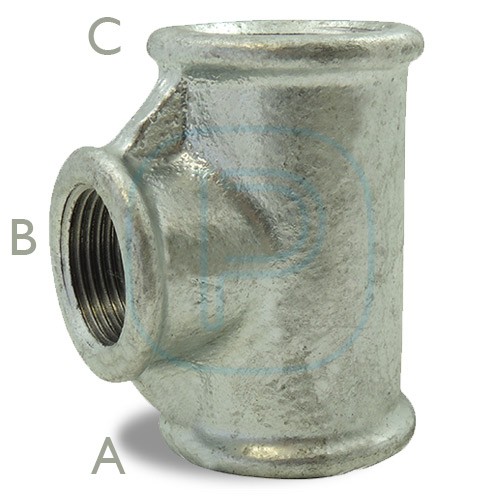 TES REDUIT GALVA.1"1/4X1/2X1"1/4