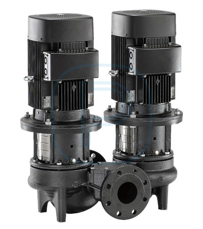 Pompe in-line, corps fonte traitement cataphorèse, à vitesse fixe - GRUNDFOS TPD 100-160/2 (96109245)