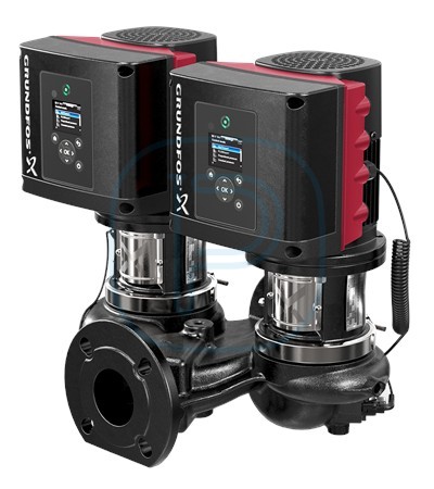 Pompe in-line, corps fonte traitement cataphorèse, à vitesse variable, avec capteur - GRUNDFOS TPE3 D 100-40-S (99272522)