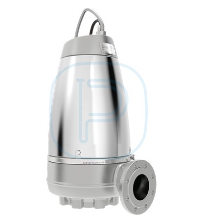 Pompe de relevage avec roue Supervortex pour installation submersible ou en fosse sèche - GRUNDFOS SEV.100.100.75.4.51D.R (96889346)