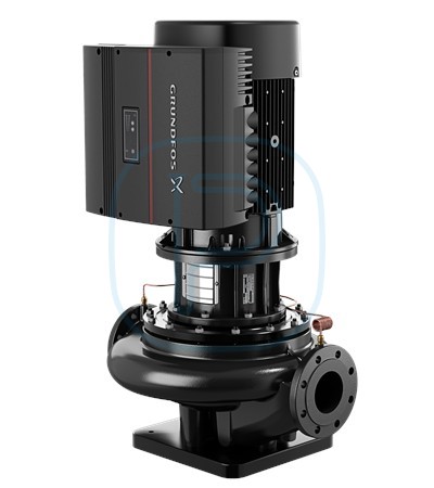 Pompe in-line, corps fonte traitement cataphorèse, à vitesse variable, avec capteur - GRUNDFOS TPE 150-220/4-S (96382693)