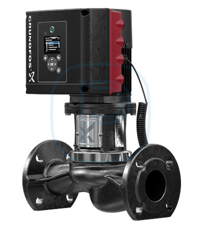 Pompe in-line, corps fonte traitement cataphorèse, à vitesse variable, avec capteur - GRUNDFOS TPE3 100-120-S (99272185)