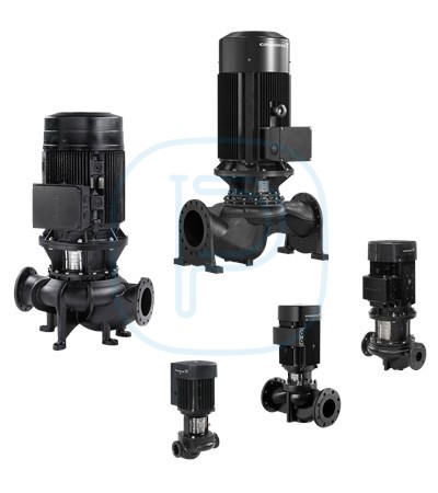 Pompe in-line, corps fonte traitement cataphorèse, à vitesse fixe - GRUNDFOS TP 32-80/2 (98346576)