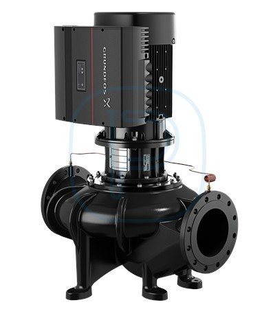Pompe in-line, corps fonte traitement cataphorèse, à vitesse variable, avec capteur - GRUNDFOS TPE 150-155/4-S (98908279)
