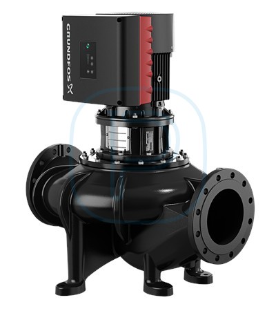 Pompe in-line, corps fonte traitement cataphorèse, à vitesse variable, sans capteur - GRUNDFOS TPE 150-70/4 (99113658)