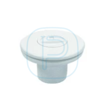 Prise balai pour piscine liner. Filetage extérieur 2", Ø intérieur 50 blanche