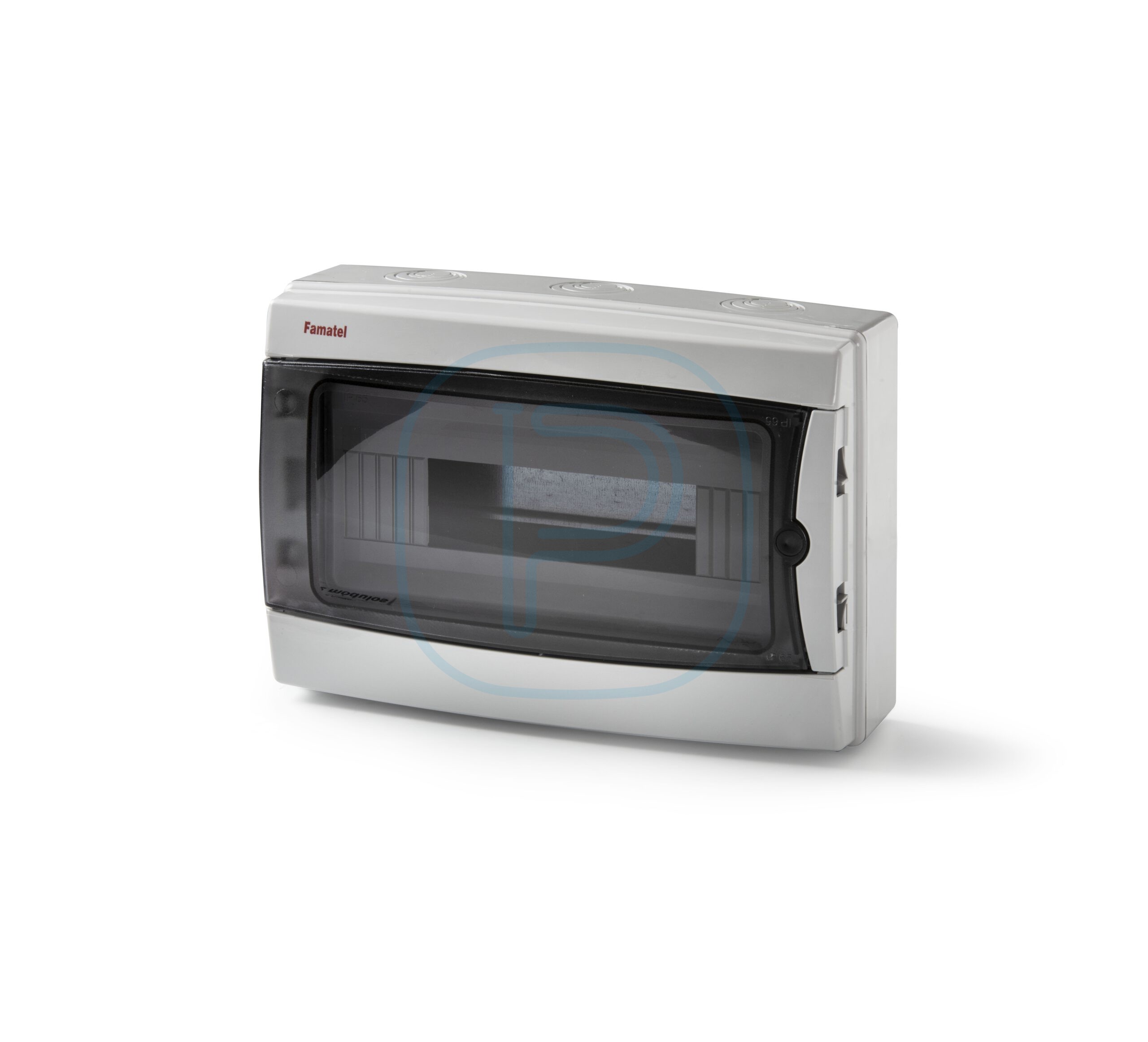 Boitier 1x12 modules saillie porte transparente 215x310x110 IP66