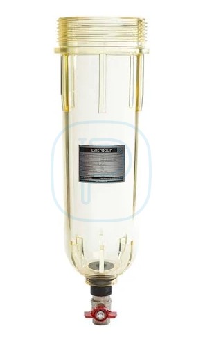 NW500/650/800 Cloche noire PP + adaptateur + vanne + circlips