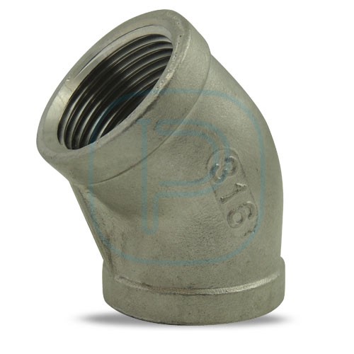 8041 COUDE 45° FF 316 BSPT 1"
