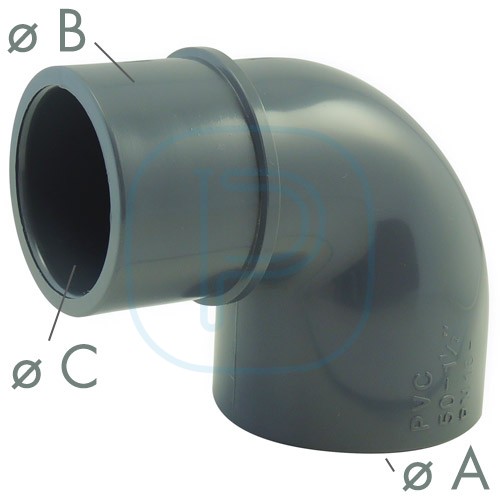 5893 COUDE 90 MF/FF 50x50x40