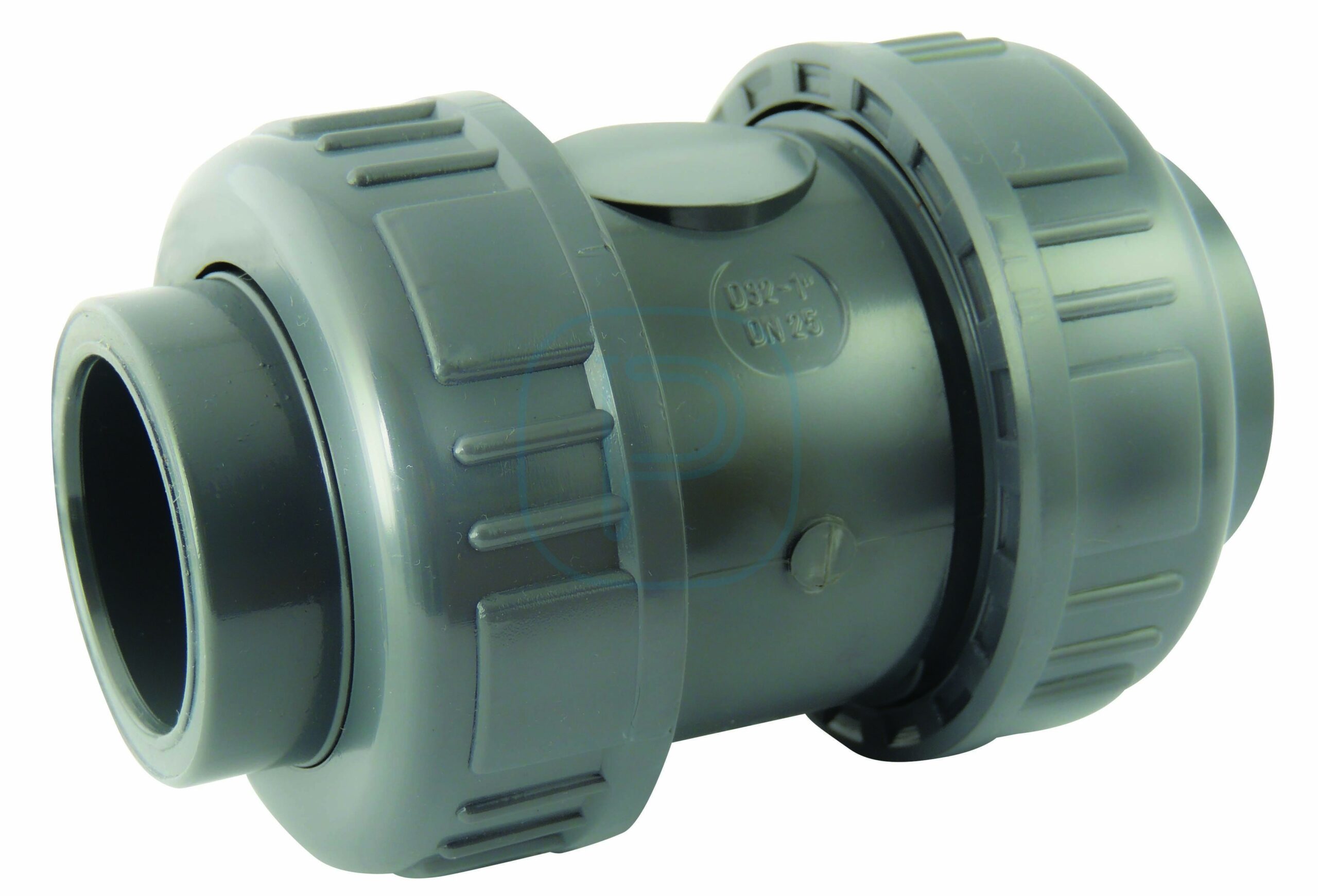 5402 CLAPET PVC A COLLER D32 MODELE A RESSORT - DOUBLE UNIO