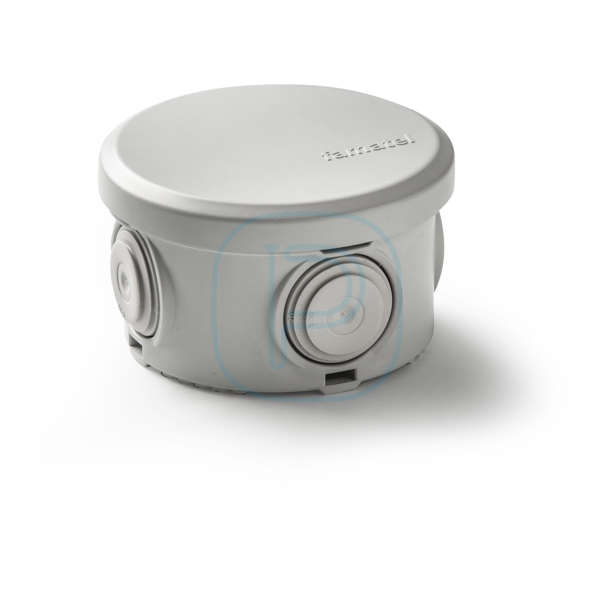 Boîte ronde étanche 4 cônes IP55 D70x45mm
