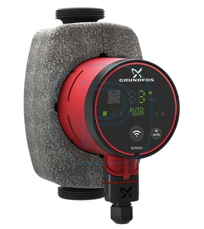 Circulateurs à vitesse variable avec technologie Bluetooth - GRUNDFOS ALPHA3 25-60 180 (99371959)