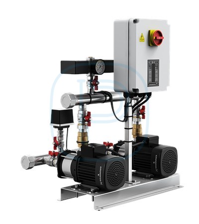 Surpresseur à vitesse fixe équipé de 2 ou 3 pompes CM - GRUNDFOS HYDRO MULTI-S 2 CM3-3 (91048631)