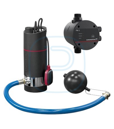 Set pour récupération d'eau de pluie - GRUNDFOS SB BOOSTER 3-35AW, PM1 22 (97904026)
