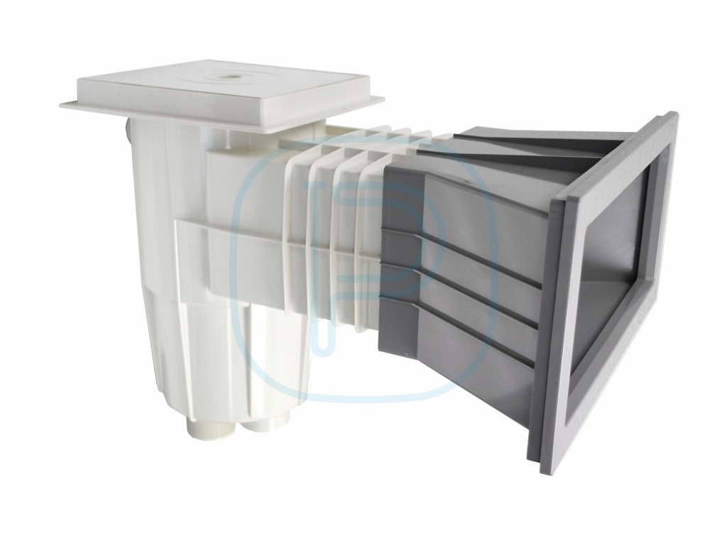 Skimmer STANDARD 15 Litres avec large ouverture de bouche - Gris clair