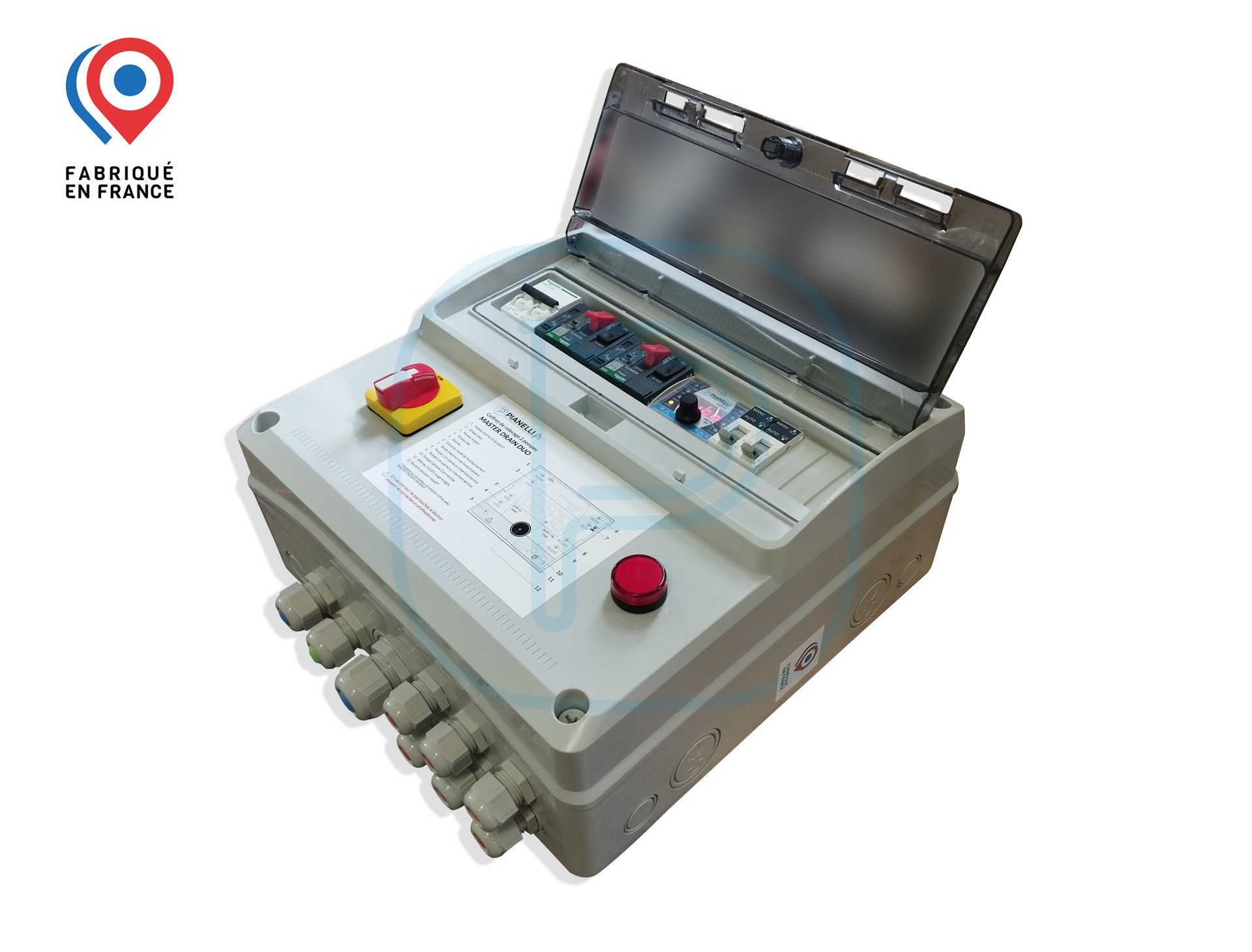 Coffret de relevage MDD 2 pompes EU ou EP (max 10A) - sans disjoncteur moteur - 1x230V