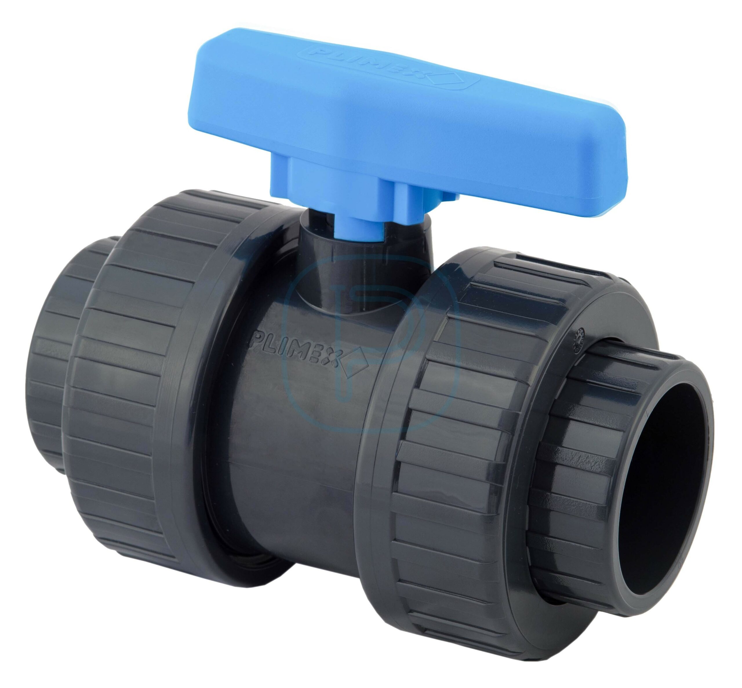 PLIMEX Vanne à boisseau à coller diamètre 40 femelle à coller - corps PVC-U, joints EPDM, siège PE