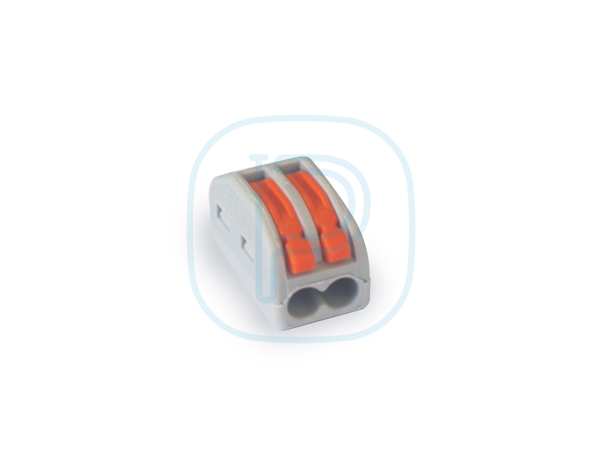 Boite de 100 connecteurs type Wago à 2 broches - max. 32A 450V