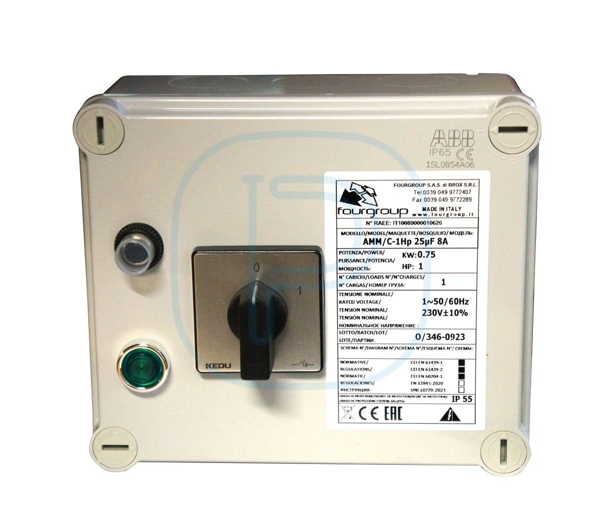 Coffret de démarrage 0.55kW - 25µF