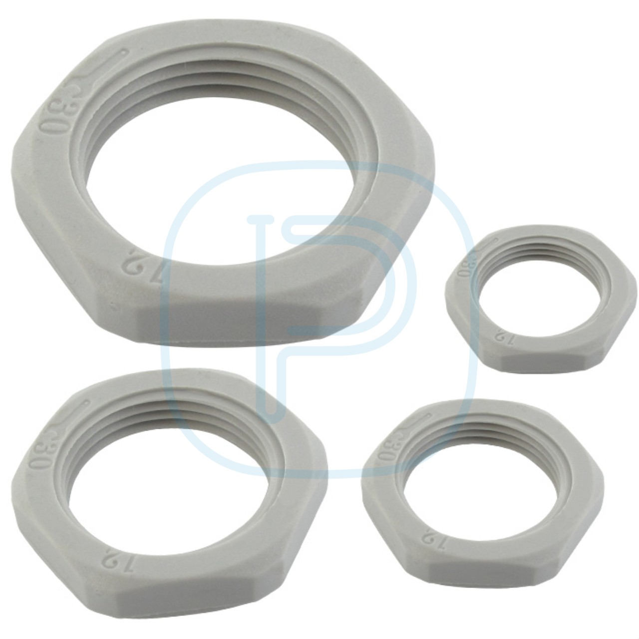Ecrou Polyamide gris Pg 21
