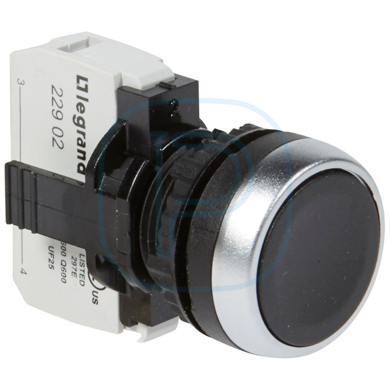 Bouton poussoir sur porte coffret