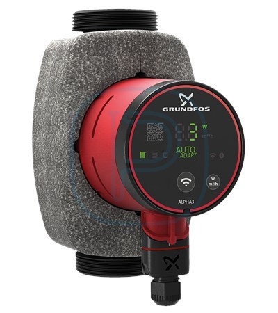 Circulateurs à vitesse variable avec technologie Bluetooth - GRUNDFOS ALPHA3 32-60 180 (99371964)