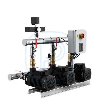 Surpresseur à vitesse fixe équipé de 2 ou 3 pompes CM - GRUNDFOS HYDRO MULTI-S 3 CM1-8 (91048671)