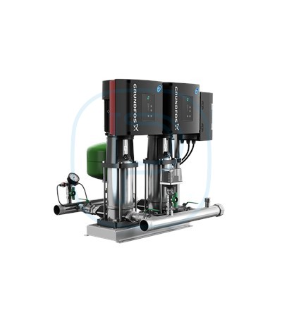 Surpresseur à vitesse variable équipé de 2 à 4 pompes CRE - GRUNDFOS HYDRO MULTI-E 2 CRE5-4 (91048852)
