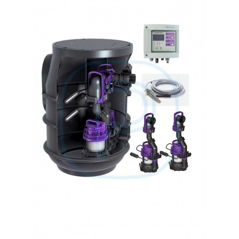 Poste de pompage Aqualift F Basic Duo
