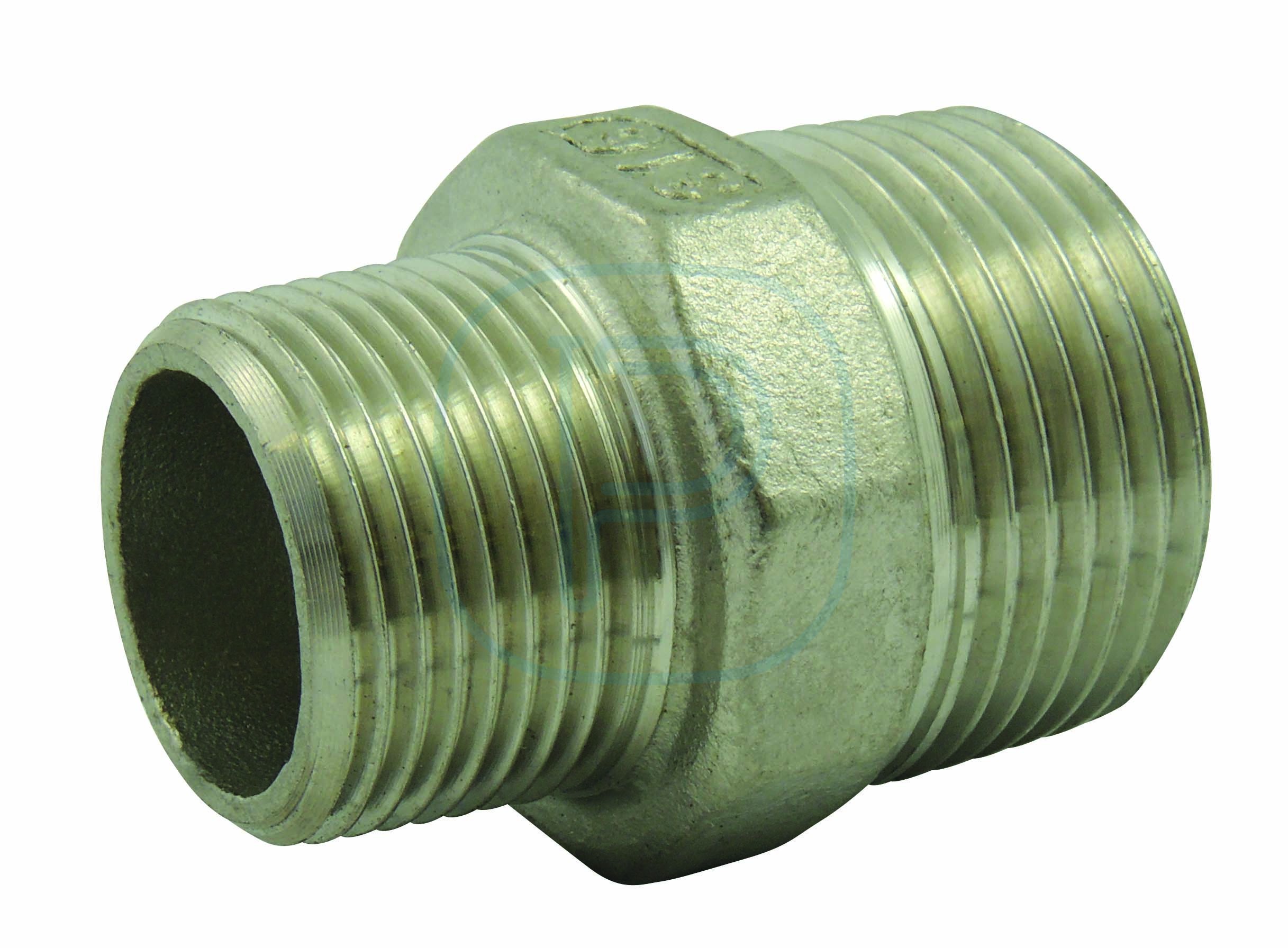 8245 RED.MM INOX 316 BSPT 33X26 1"1/4x1"