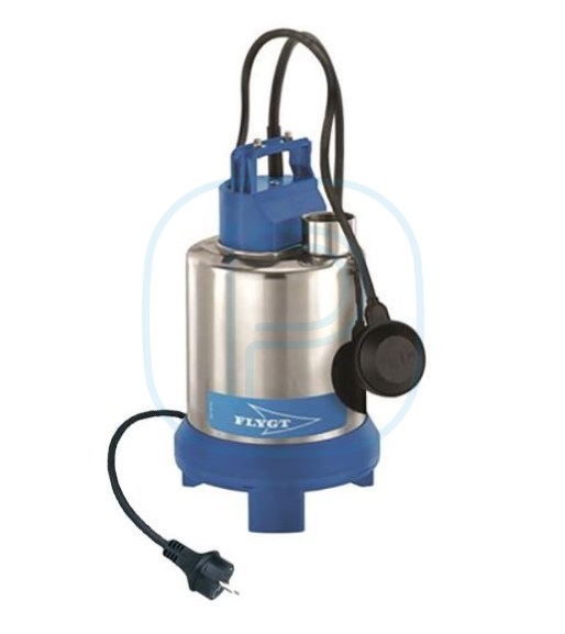 Vide Cave Flygt Steelinox SXVM 3 A Mono roue Vortex avec flotteur