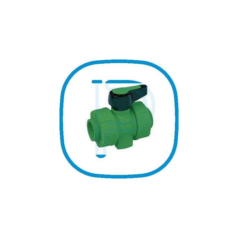 Vanne PP sphérique Fusiotherm pour Tube D40