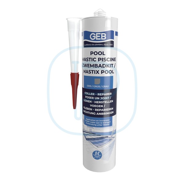 POOL* MASTIC PISCINE GRI CC 290ML FR/NL