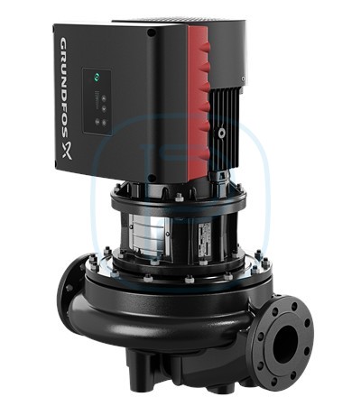 Pompe in-line, corps fonte traitement cataphorèse, à vitesse variable, sans capteur - GRUNDFOS TPE 100-130/4 (99113705)