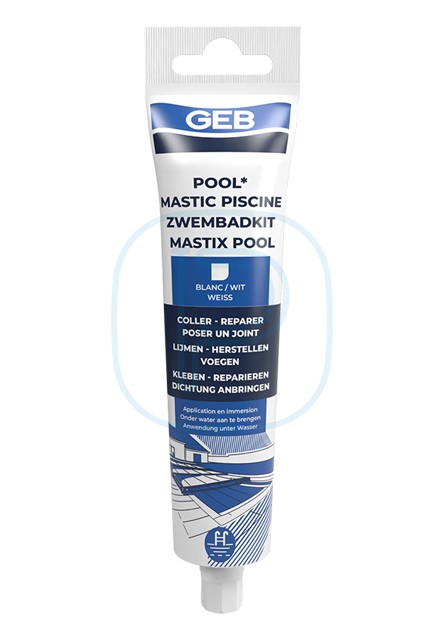 Pool mastic piscine blanc 80ml ms polymere neutre piscine Geb