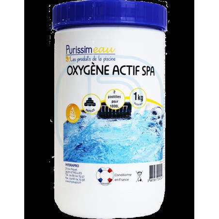 Purissim'eau - 1723 - Oxygène Actif SPA - pastille 20g - seau de 1kg