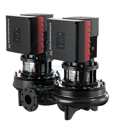 Pompe in-line, corps fonte traitement cataphorèse, à vitesse variable, sans capteur - GRUNDFOS TPED 100-200/4 (99114635)
