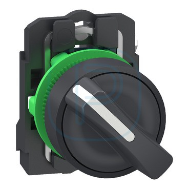 Harmony XB5 - bouton tournant manette - D=22 - 2 pos fix - noir - 1F - Push In