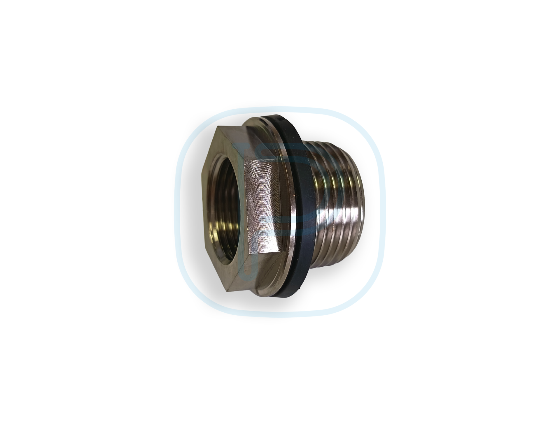 Inserts laiton filetés en laiton zingué avec joint - 1" - 3/4"