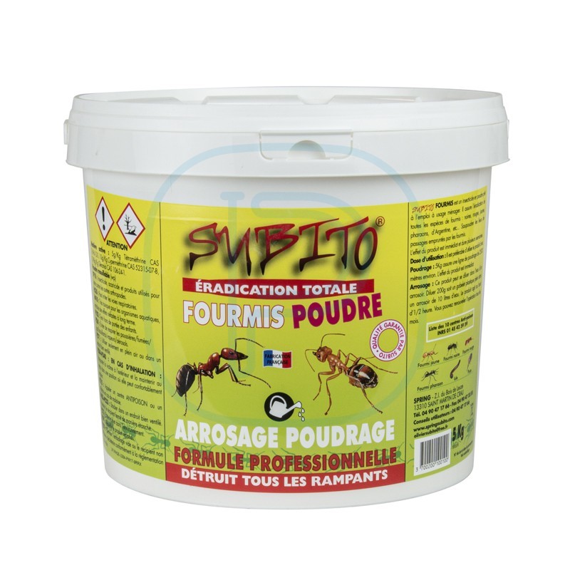 Subito – Poudre Anti-Fourmis pour l'extérieur – 5 kg