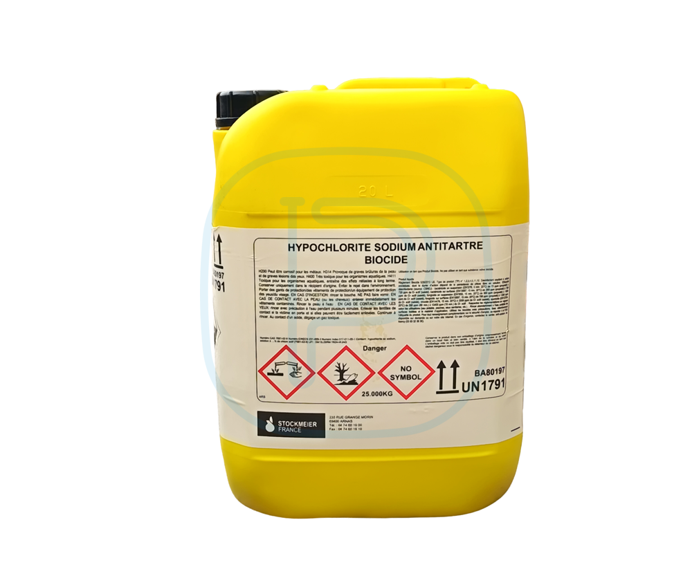 HYPOCHLORITE SODIUM ANTITARTRE BIOCIDE JAV