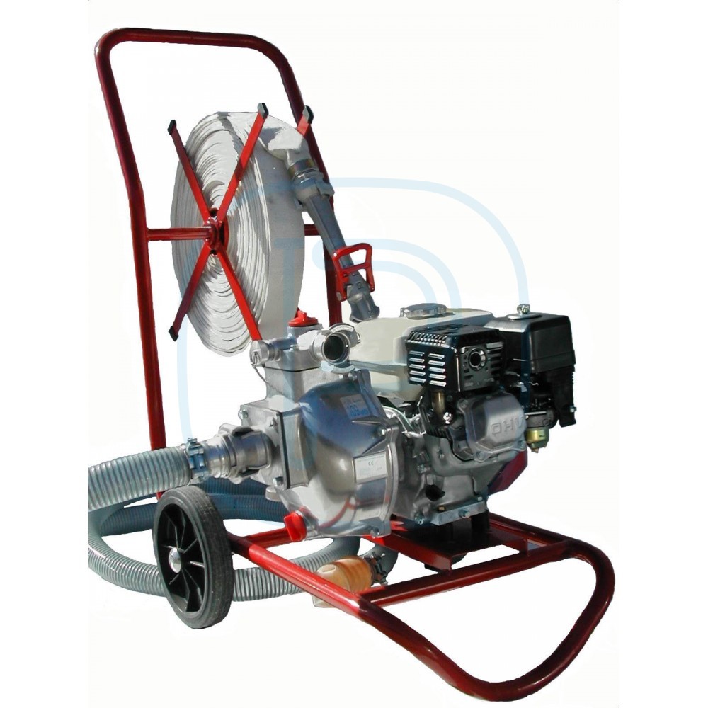 Kit incendie moto-pompe Honda sur chariot TEF3 50H