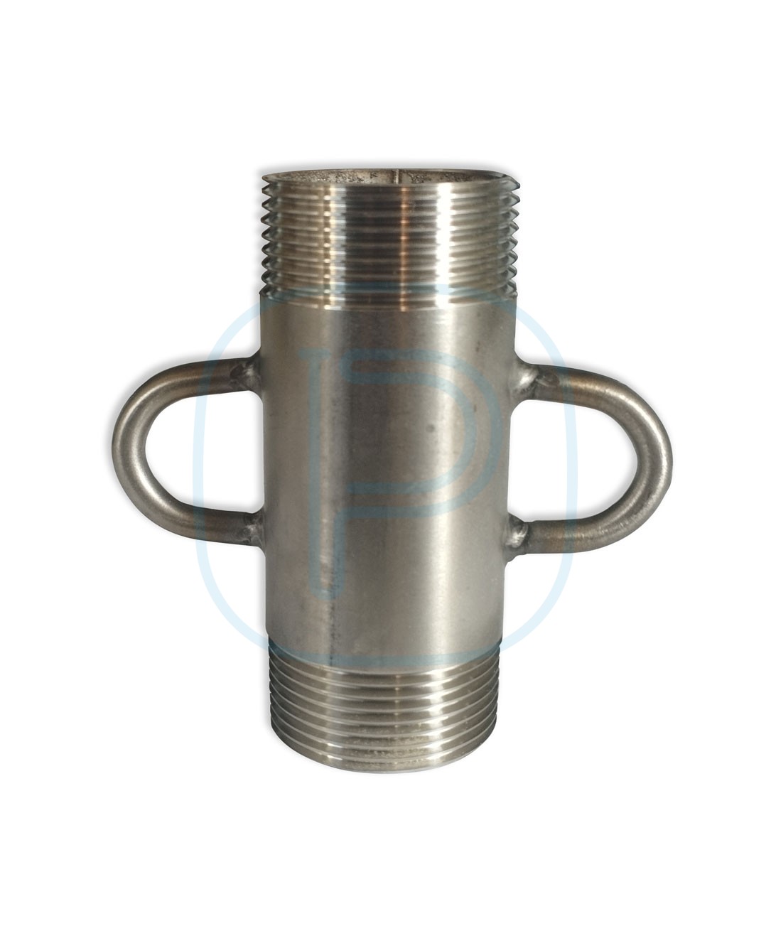 Raccord de refoulement inox mâle/mâle 1"1/4 avec oreille