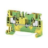 Borne 2,5mm PUSH IN vert jaune