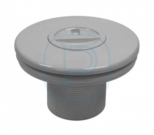 Prise balai pour piscine liner. Filetage extérieur 2", Ø intérieur 50 Gris clair