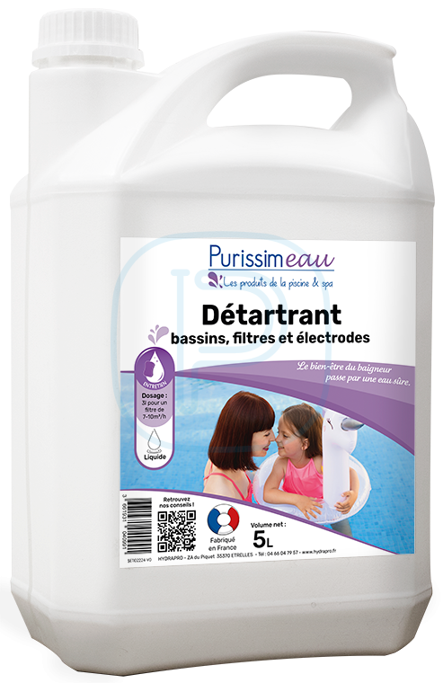 Détartrant filtre et électrode 5L - PURISSIMEAU