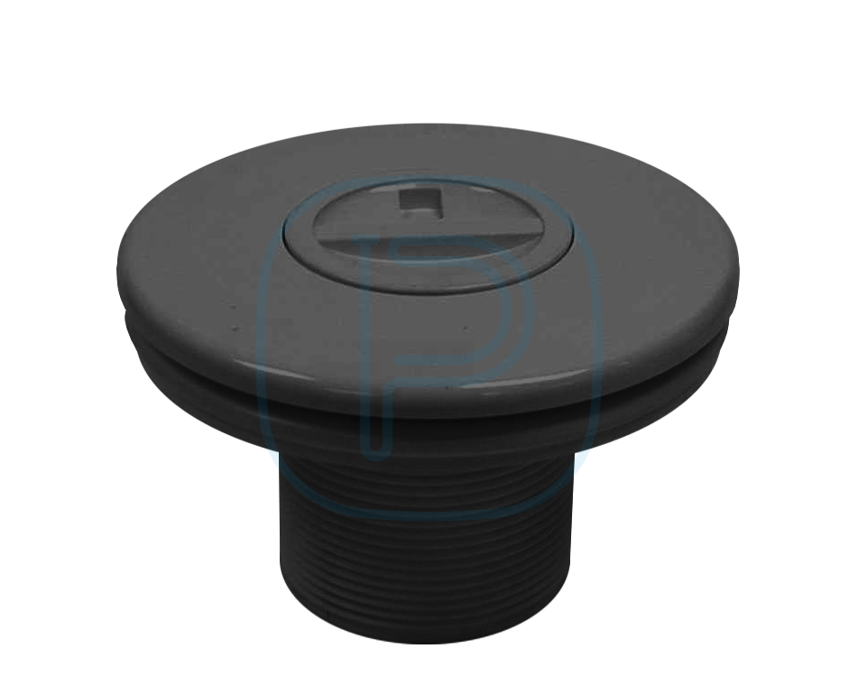 Prise balai pour piscine liner. Filetage extérieur 2", Ø intérieur 50 Gris anthracite